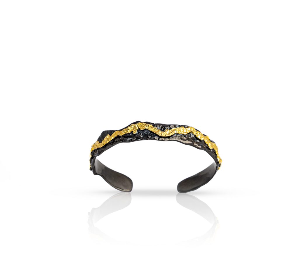 Sigrida Ember Irregular Cuff Bangle - Image 5