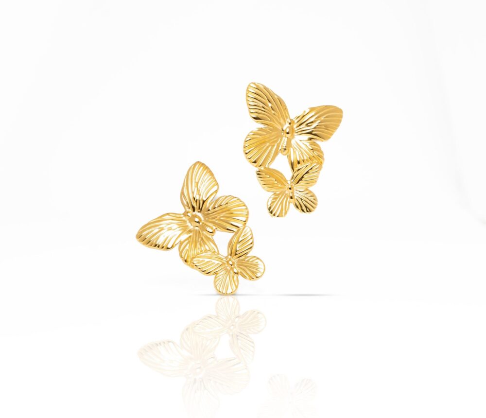 Calista Butterfly Earrings - Image 2