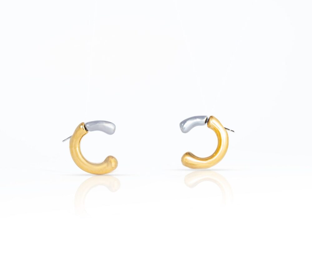 Luna Two-tone Earrings